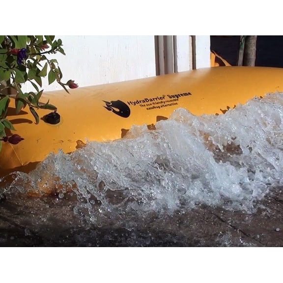 HydraBarrier Supreme, 24 ft Length with 12 in Height – Reusable Sandbag Alternative - PVC Tarpaulin