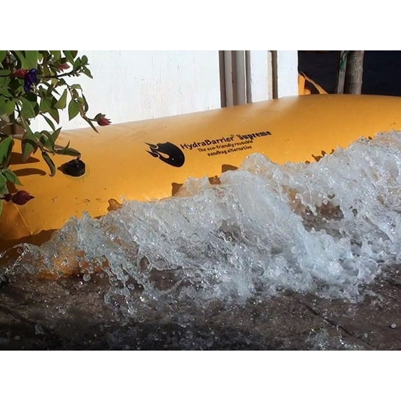 HydraBarrier Supreme, 24 ft Length with 12 in Height – Reusable Sandbag Alternative - PVC Tarpaulin