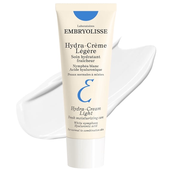 Embryolisse Hydra Cream Light Face Moisturizer, Hyaluronic Acid, 1.35 Fl Oz