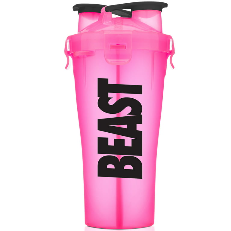 Hydra Cup 30oz - Beast Pink, Dual Threat Shaker Bottle, Shaker Cup