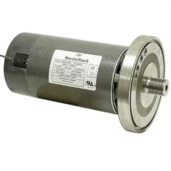 Hydra Fitness Exchange DC Drive Motor with Flywheel 130V, 2.0 HP 5650 RPM 14.3 Amps Powerful Magnetic DC Motor for Smooth Operation Easy Replacement Model # M-208012 Ideal for Treadmill & Generators