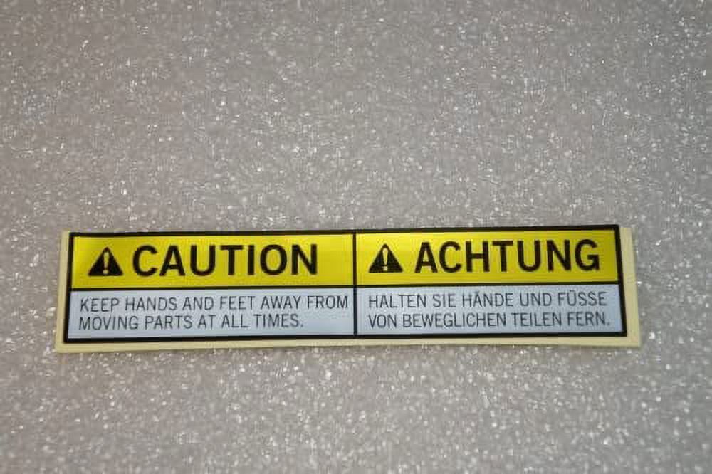 Hydra Fitness Exchange Keep Hands and Feet Away Warning Label