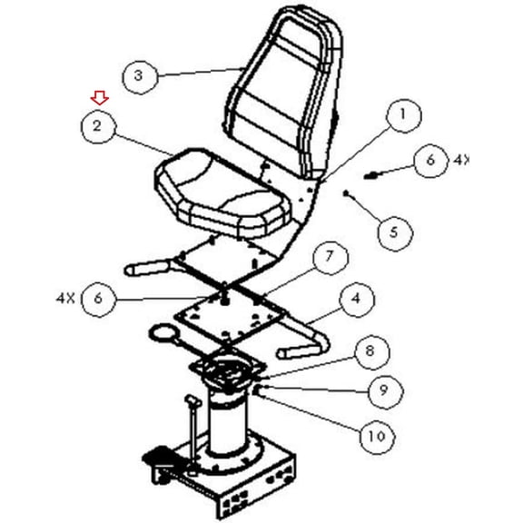 Hydra Fitness Exchange Seat Back Pad P4436 Works W Scifit 1004R 7000R ID5500 Pro REX RS7000A Recumbent Bike