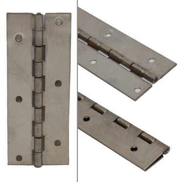 14 X 2 Inch Stainless Steel Boat Piano Hinge – Western Metals Pontoon Gate Hinge, Gray