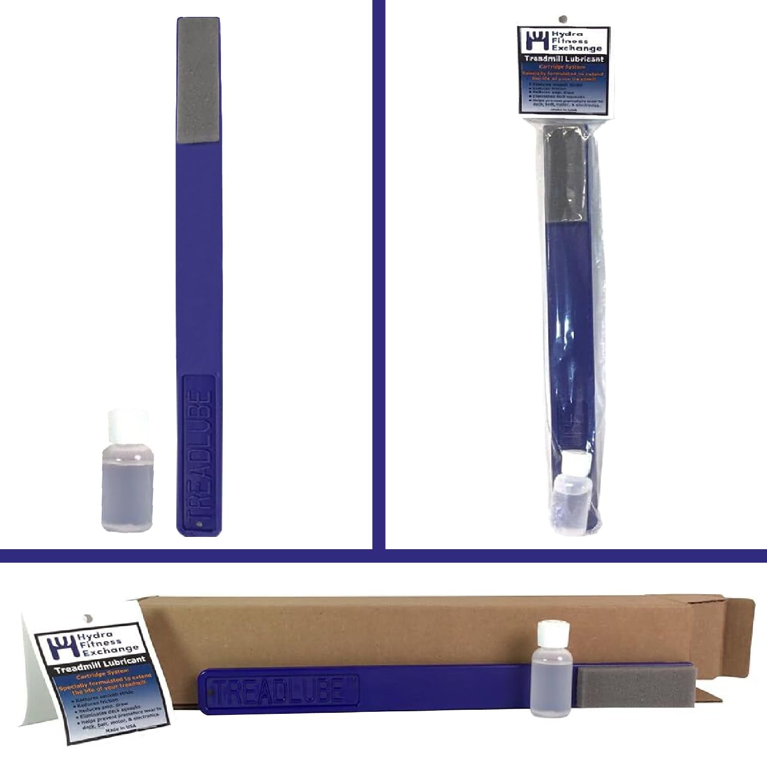 Hydra TreadLube Treadmill Walking Belt Lubricating Kit 100 Silicone
