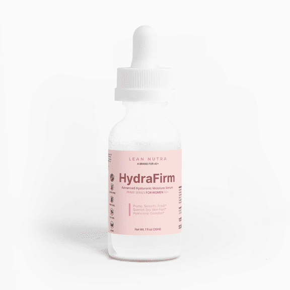 HydraFirm Hyaluronic Acid Hydration Face Serum for Women Over 40, 1 fl oz