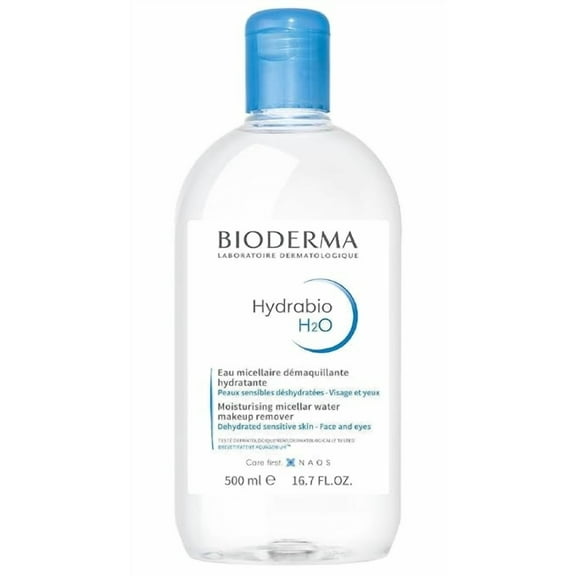 Bioderma - Hydrabio H2O Micellar Water - Face Cleanser and Makeup Remover - Micellar Cleansing Water for Dehydrated Sensitive Skin