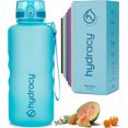 thumbnail image 1 of Hydracy 64 oz Sports Water Bottle with Time Marker - Leakproof Gym Bottle with Chug Lid & Fruit Infusion Strainer - Reusable BPA-Free Bottle with No Sweat Sleeve, 1 of 8