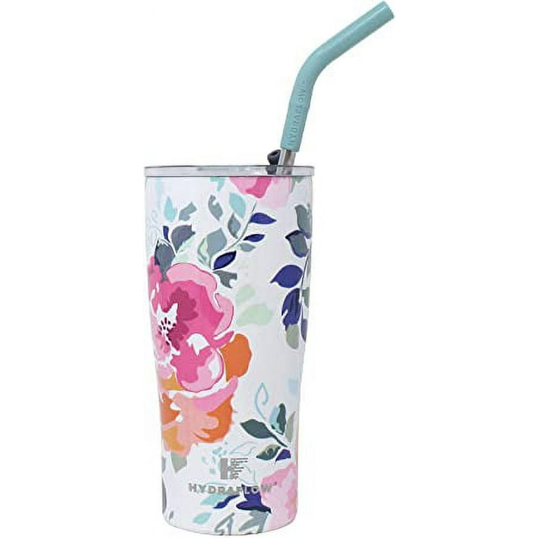 Hydraflow Capri - 20oz Tumbler with Straw - Triple Wall Vacuum Insulated  Tumbler - Insulated Smoothie Cup - Stainless Steel Tumbler - Reusable  Tumbler