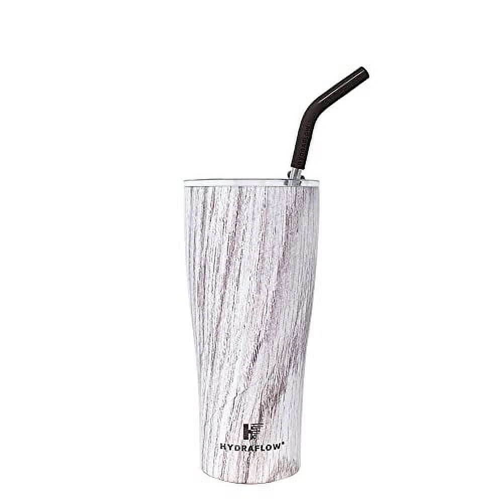  HYDRAFLOW Capri - 30oz Tumbler with Straw - Triple Wall Vacuum Insulated  Tumbler - Insulated Smoothie Cup - Stainless Steel Tumbler - Reusable  Tumbler with Lid (Crushed Berry, 40 oz)