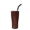 thumbnail image 1 of Hydraflow Capri - 30oz Tumbler with Straw - Triple Wall Vacuum Insulated Tumbler - Insulated Smoothie Cup - Stainless Steel Tumbler - Reusable Tumbler with Lid - (Walnut Wood), 1 of 3