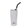 thumbnail image 1 of Hydraflow Capri - 30oz Tumbler with Straw - Triple Wall Vacuum Insulated Tumbler - Insulated Smoothie Cup - Stainless Steel Tumbler - Reusable Tumbler with Lid - (Powder White), 1 of 3