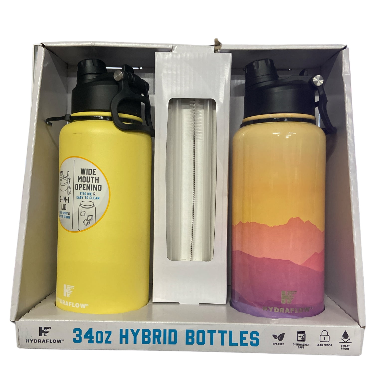34 oz Hybrid Flipstraw Bottle