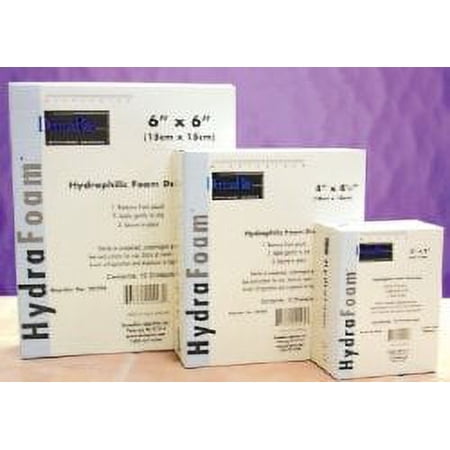 Hydrafoam Foam Dressing 6 X Inch Square Non-Adhesive without Border Sterile, 00296E - BOX OF 10