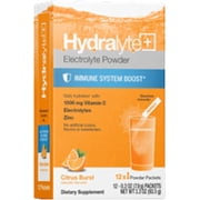 Hydralyte Plus Immune System Boost Citrus Burst, 12 Ct