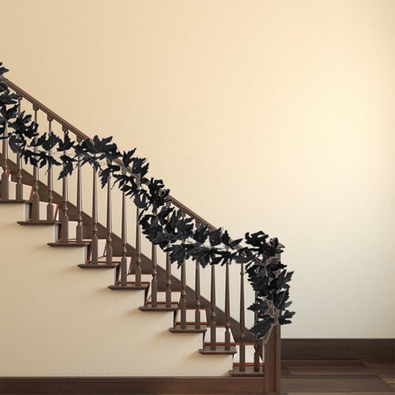 Hydrangea Artificial Flowers 175CM Faux Plants Indoor Artificial Maple Leaves Silk Flowers White Festival Hanging Garland Maple Vine Decoration for Wedding Wedding Decor (C)#22