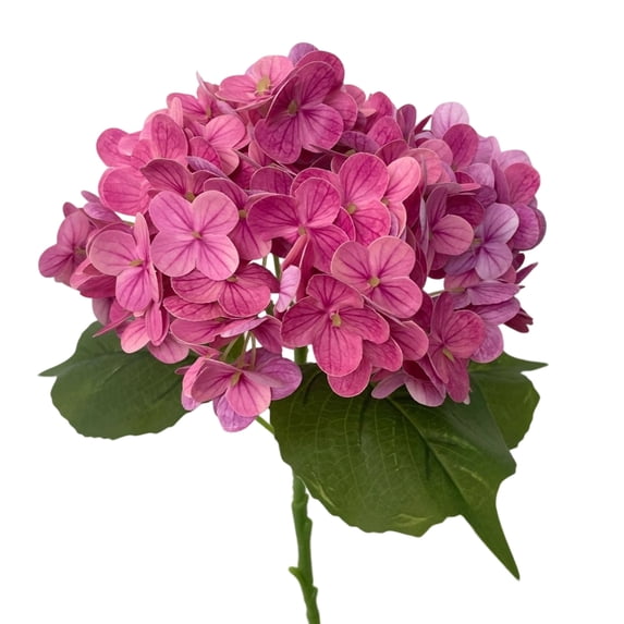 Hydrangea Artificial Flowers | 4 Pack 20 Inch Pink Faux Hydrangea Flowers for Home Decor Wedding Arrangement Gifting