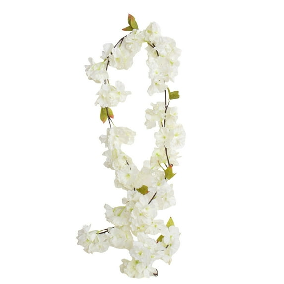 Hydrangea Artificial Flowers Eurobuy Artificial Flower Garland Silk Vine Hanging Suitable for Home Wedding Party Decoration (A)