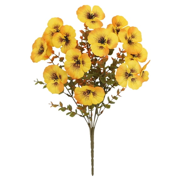 Hydrangea Artificial Flowers ,Fall Hydrangeas Artificial Flowers, Fake Fall Dried Hydrangea Decoration,Faux Silk Flower With Stems Winter Decor Indoor and outdoor Without Vase