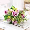 thumbnail image 1 of Hydrangea Artificial Flowers, Faux Hydrangea Flowers Outdoor, Realistic Artificial Florals, Faux Blooms Arrangement for Home, Flower Bouquet for Wedding, Durable Floral Decor, 12.99 in,Purple, 1 of 6