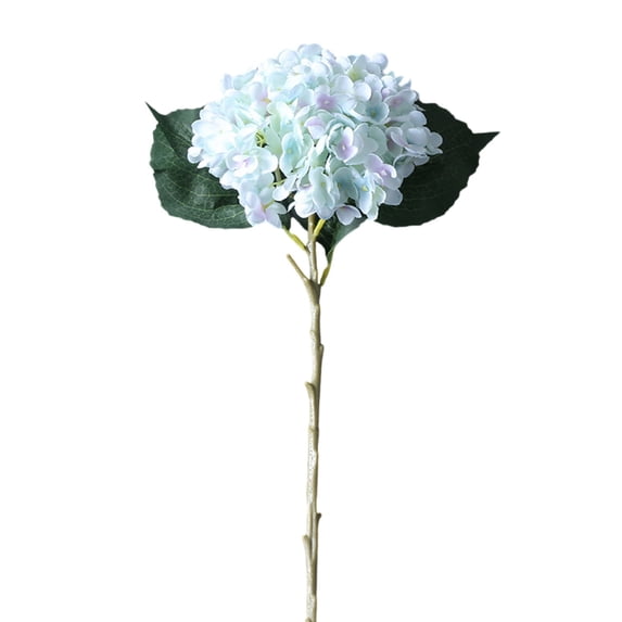 Hydrangea Artificial Flowers, Large Single Headed 20" Faux Hydrangea Flower with Stems, Full Latex Real Touch Hydrangea Flowers for Office Home Party Wedding Decor
