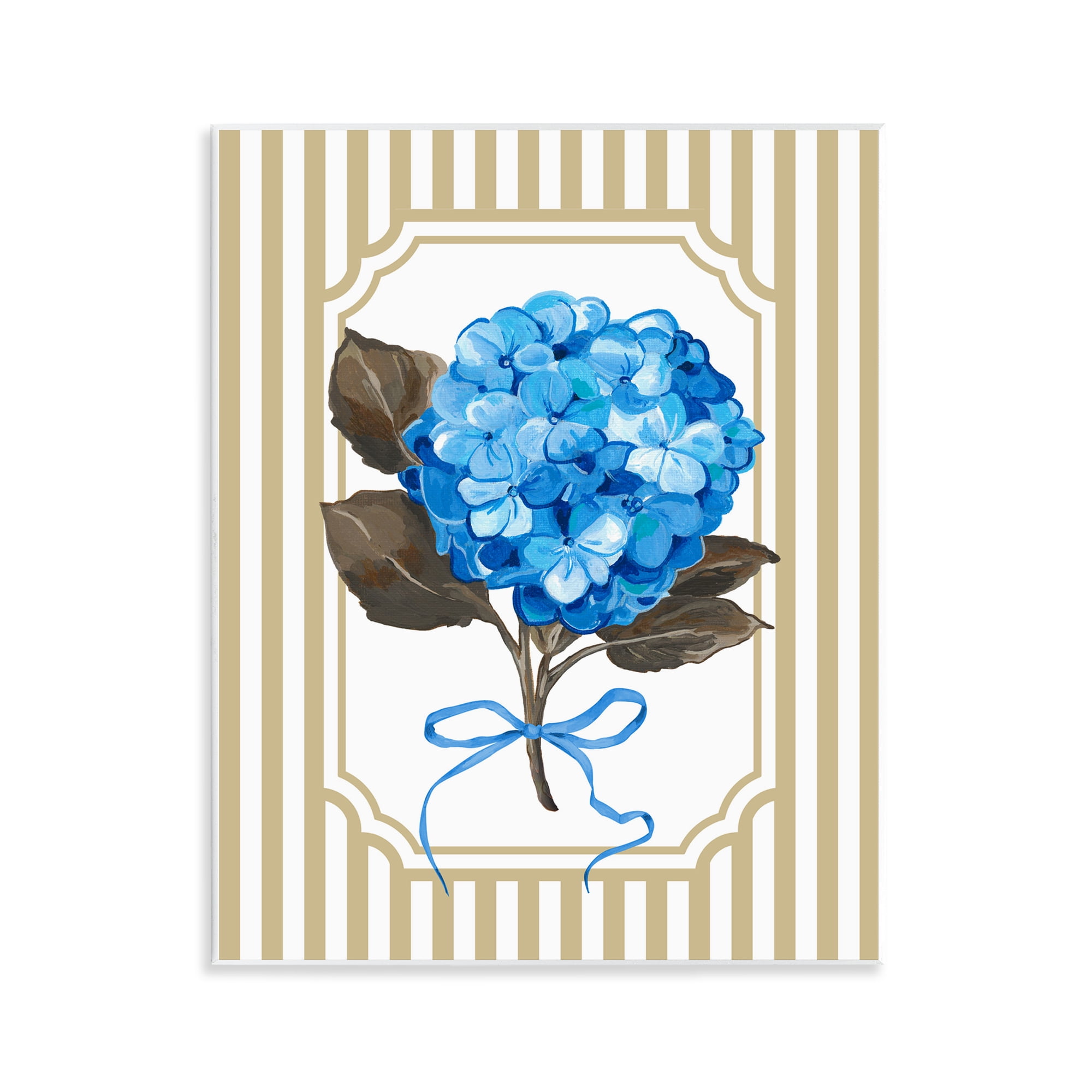 Hydrangea Bundle with Bow Wall Plaque Art, design by Adonna Ebrahimi