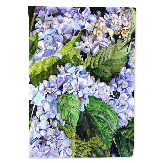 Hydrangea Flag Canvas House Size