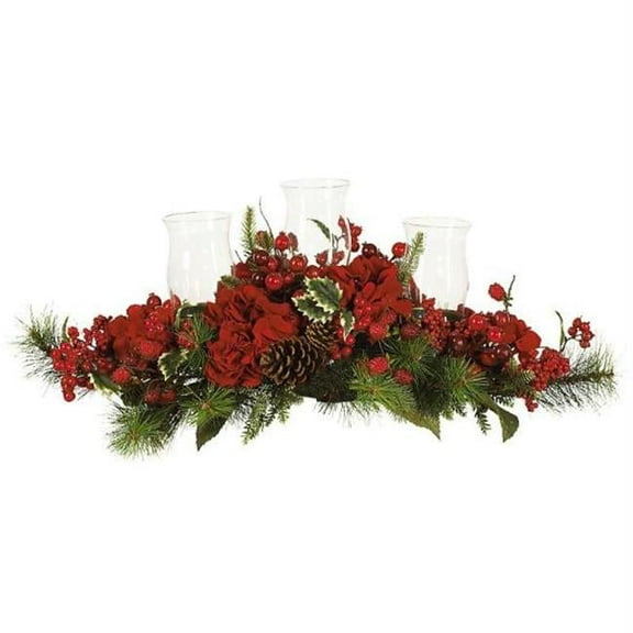 Hydrangea Holiday Candleabrum