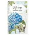 thumbnail image 1 of Hydrangea Lifetime Address Book- 94 pages/47 sheets Spiral Comes with Stickers to Cover up Outdated Addresses, 1 of 6