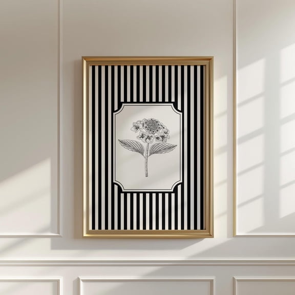 Hydrangea Print, Southern Floral Wall Art, Unframed Paper Poster 8x10in