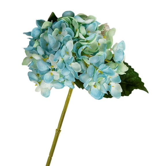 Hydrangea Silk Flowers Heads Ivory White Full Hydrangea Flowers Artificial with Stems for Wedding Home Party Shop Baby Shower Decor