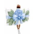 thumbnail image 1 of Hydrangea Spring Beach Towels Oversized Super Absorbent, Idyllic Flower Floral Bow Plant Leaf Lightweight Bath Towel Quick Dry Sets For Bathroom/Pool/Rv Camping/Beach Play/Gym Room/Picnic 31"x62", 1 of 8