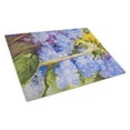 thumbnail image 1 of Hydrangea and Sunflower Glass Cutting Board Large, 1 of 2