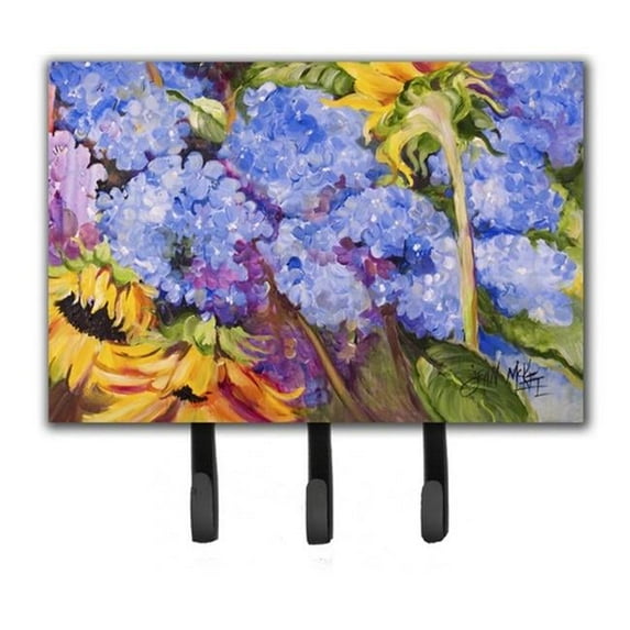 Hydrangeas And Sunflowers Leash & Key Holder
