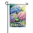 thumbnail image 1 of Hydrangeas In Bloom Beautiful Lush Shabby Chic Botanical Home Outdoor Welcome Display, 28x40 POLE NOT INCLUDED, 1 of 5