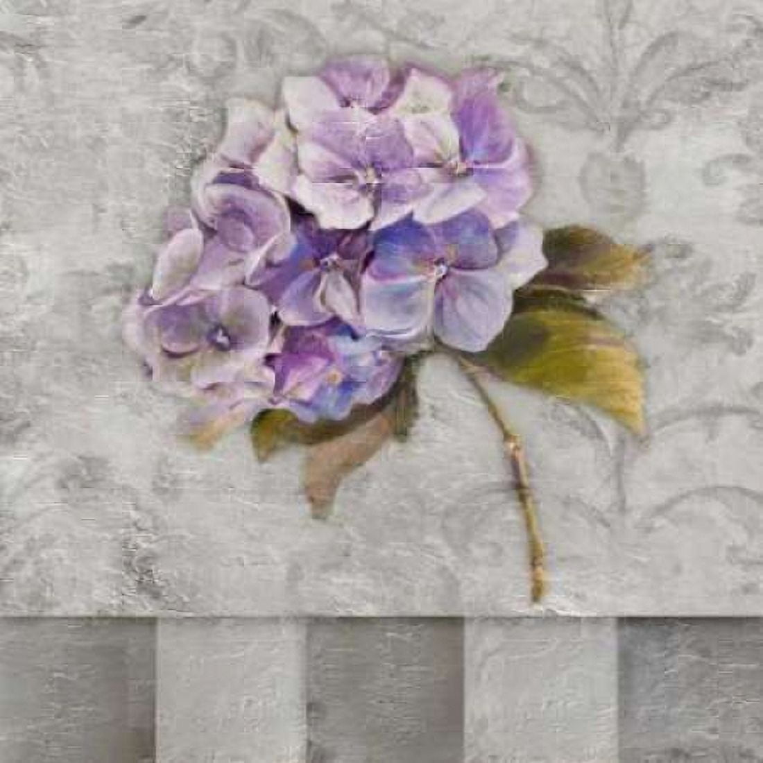 Hydrangeas and Stripes II Canvas Art - Patricia Pinto (24 x 24)