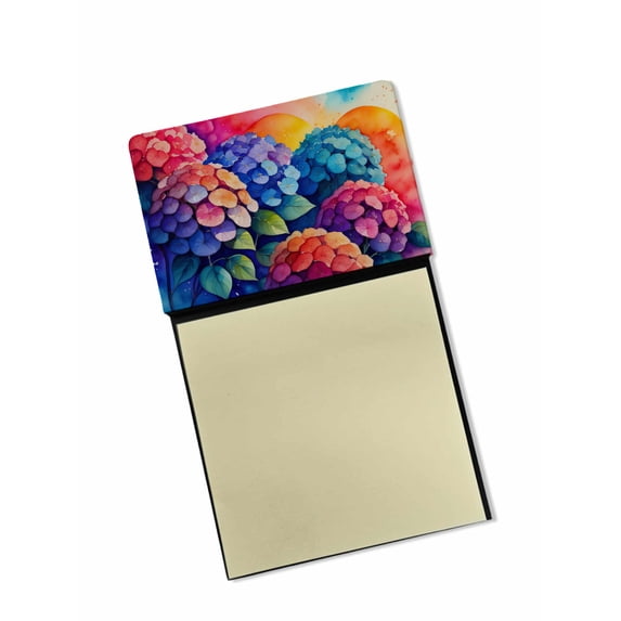 Hydrangeas in Color Sticky Note Holder 3.25 in x 5.25 in