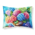 thumbnail image 1 of Hydrangeas in Watercolor Fabric Standard Pillowcase, 1 of 5