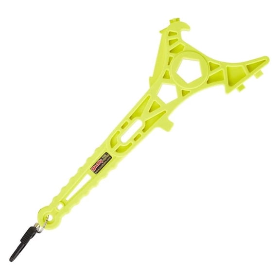 Hydrant Wrench - Super Spanner Fire Hose Coupler Tool - 3-7 Inch Fittings - Firefighter Equipment - Gas Shut Off - Corrosion Proof - Belt Clip