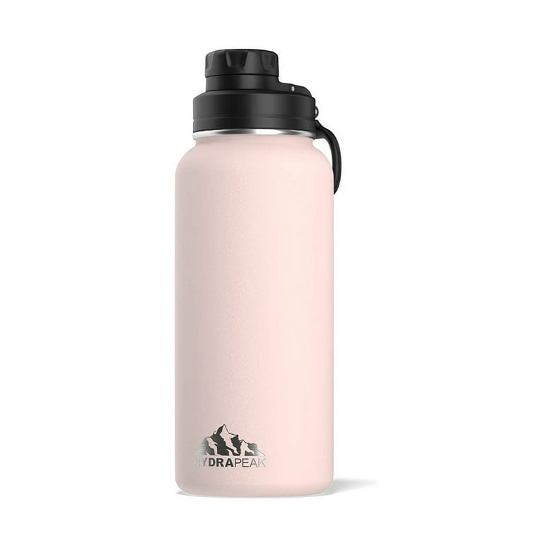 Hydrapeak 32 oz Insulated Water Bottle with Chug Lid - Reusable Leak Proof  Stainless Steel Water Bottles, Double Wall Vacuum Insulation