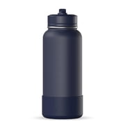 Hydrapeak 32oz Sport Insulated Water Bottle with Straw or Chug Lid, Leak & Spill Proof, Keeps Drinks Cold for 24 Hours, Hot for 12 Hours, Premium Stainless Stee