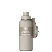 Hydrapeak 32oz Sport Insulated Water Bottle with Straw & Chug Lid, Leak & Spill Proof, Keeps Drinks Cold for 24 Hours, Hot for 12 Hours, Premium Stainless Steel Water Bottles 32oz, Stone