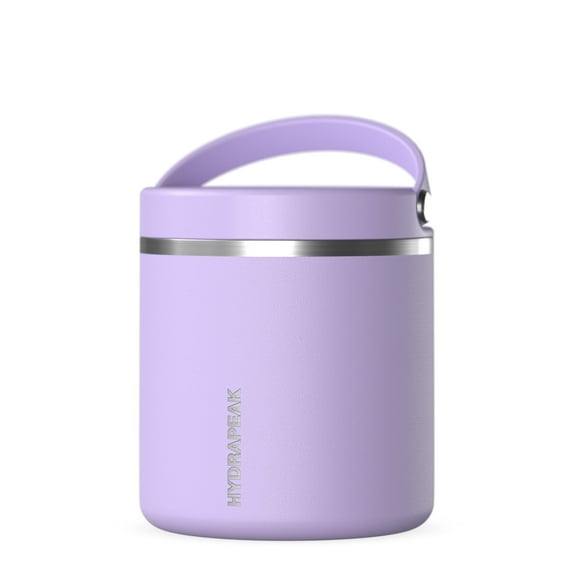 Hydrapeak 25oz Stainless Steel Vacuum Insulated Thermos Food Jar | Kids for Hot and Cold Food, Leak-Proof Soup Adults, 10 Hours 16 (Digital Lavender)