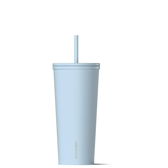 Hydrapeak Journey 25 oz Insulated Tumbler with Lid and Straw, Iced Coffee Cup, Reusable Stainless Steel Water Bottle Travel Mug, Gifts for Women Men, Powder Blue