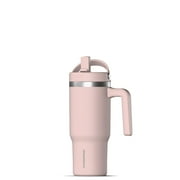 Hydrapeak Kids Voyager 18 oz Tumbler with Handle and Flip-Up Straw Lid | Spill Proof and Leak Resistant | Reusable Stainless Steel Water Bottle | Gift for Kids Boys Girls | Hot Pink