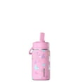 thumbnail image 1 of Hydrapeak Mini 14oz Fun Sticker Print Water Bottle with Straw Lid, Stainless Steel Double Wall Insulated Water Bottle, Leak-Proof and Spill-Proof Water Bottle, Butterfly Allover-Bubblegum, 1 of 6