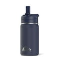 thumbnail image 1 of Hydrapeak Mini 14oz Water Bottle with Straw Lid, Stainless Steel Double Wall Insulated Water Bottle | Leak-Proof and Spill-Proof Water Bottle, 24 Hours Cold (Navy), 1 of 9