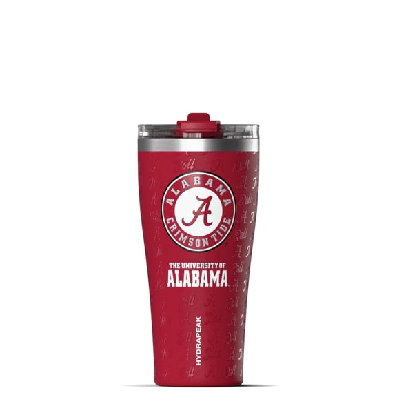 Hydrapeak Officially Licensed Alabama Crimson Tide Roamer 25 oz Stainless Steel Tumbler, Insulated Tumblers, Water Bottle With Straw