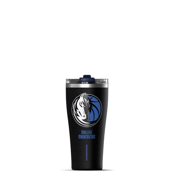 Hydrapeak Officially Licensed NBA Dallas Mavericks Tumbler 30 oz Stainless Steel Water Bottle, Straw & Sip Lid, Vacuum Insulated, Spill-Proof, Cup Holder Friendly, Keeps Drinks Cold 30 Hours