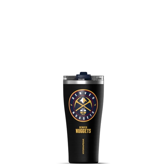 Hydrapeak Officially Licensed NBA Denver Nuggets Tumbler 30 oz Stainless Steel Water Bottle, Straw & Sip Lid, Vacuum Insulated, Spill-Proof, Cup Holder Friendly, Keeps Drinks Cold 30 Hours